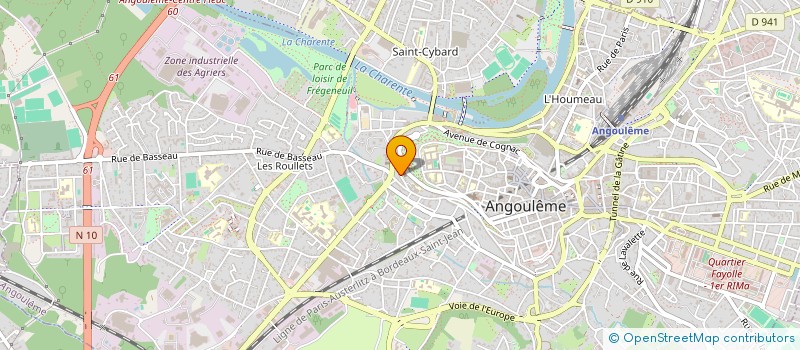 localisation de l'entreprise MADAME PATRICIA PETIT à ANGOULEME