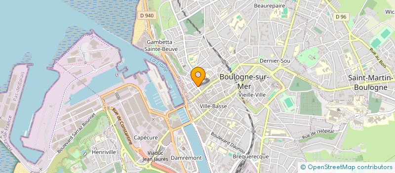 localisation de l'entreprise MADAME PATRICIA PETIT à BOULOGNE-SUR-MER