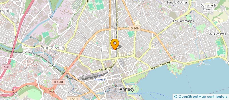 localisation de l'entreprise MADAME PATRICIA PETIT ROULET à ANNECY