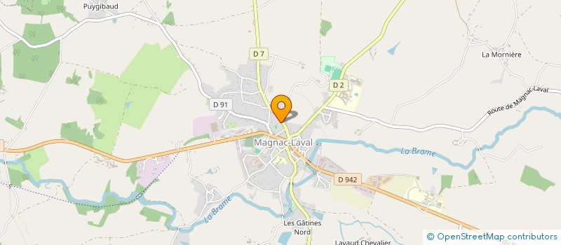 localisation de l'entreprise MADAME PATRICIA PHILIBERT  MAGNAC-LAVAL