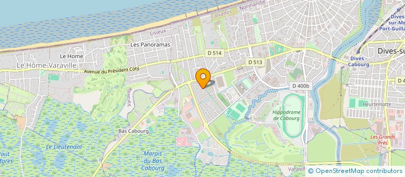 localisation de l'entreprise MADAME PATRICIA PHILIBERT  CABOURG