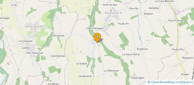 localisation de l'entreprise MADAME PATRICIA PICAULT  KERMOROC'H