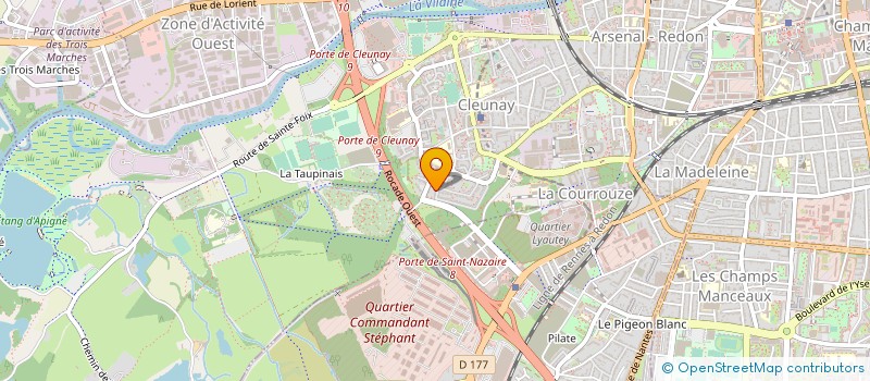 localisation de l'entreprise MADAME PATRICIA PICHARD  RENNES