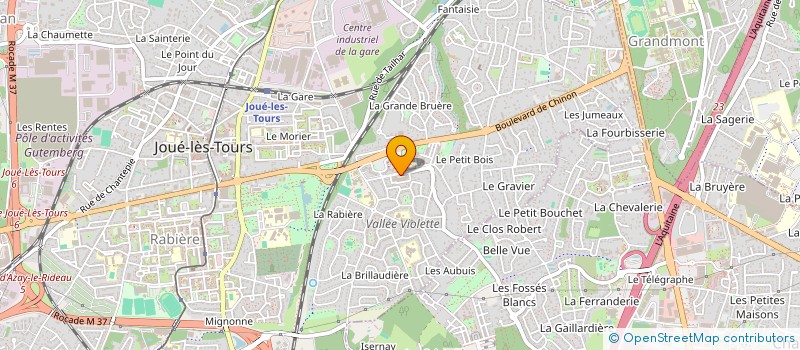 localisation de l'entreprise MADAME PATRICIA PICHET  JOUE-LES-TOURS