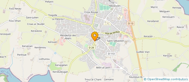 localisation de l'entreprise MADAME PATRICIA PICHON  LANNILIS