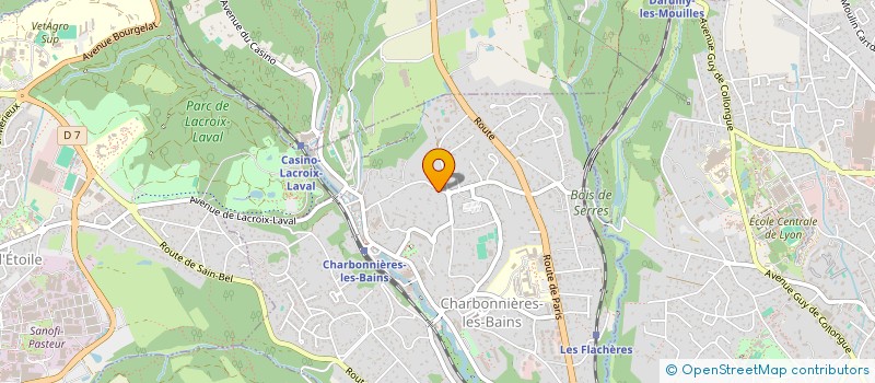 localisation de l'entreprise MADAME PATRICIA PIGNOT à CHARBONNIERES-LES-BAINS