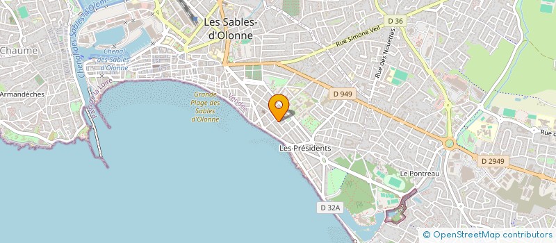localisation de l'entreprise MADAME PATRICIA PILLE-EMERIAULT à LES SABLES D'OLONNE