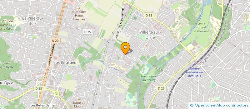 localisation de l'entreprise MADAME PATRICIA PINAULT  VILLIERS-SUR-ORGE