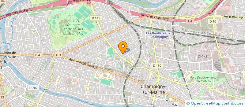 localisation de l'entreprise MADAME PATRICIA PINOS  CHAMPIGNY-SUR-MARNE