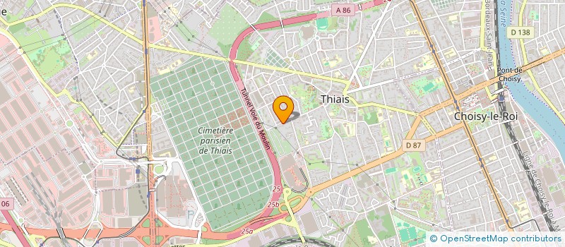 localisation de l'entreprise MADAME PATRICIA PINOT  THIAIS