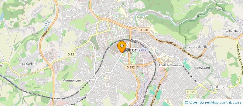 localisation de l'entreprise MADAME PATRICIA PIQUEMAL  VOIRON