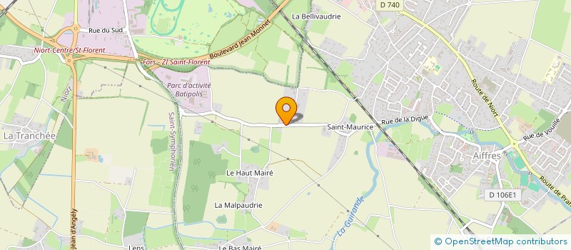 localisation de l'entreprise MADAME PATRICIA PITAUD  NIORT