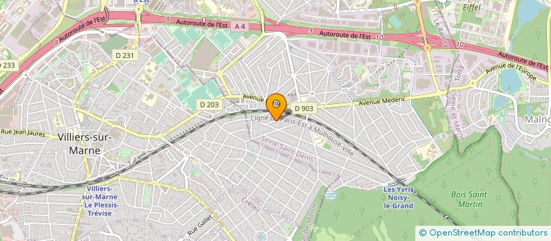 localisation de l'entreprise MADAME PATRICIA POEYDEMENGE  NOISY-LE-GRAND