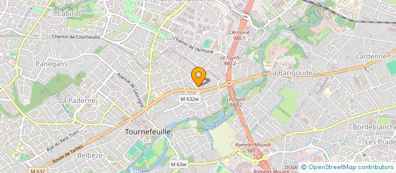 localisation de l'entreprise MADAME PATRICIA PONS à TOURNEFEUILLE