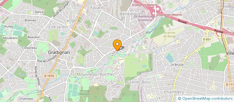 localisation de l'entreprise MADAME PATRICIA PONS  GRADIGNAN