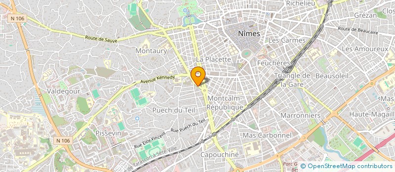 localisation de l'entreprise MADAME PATRICIA PONSI  NIMES