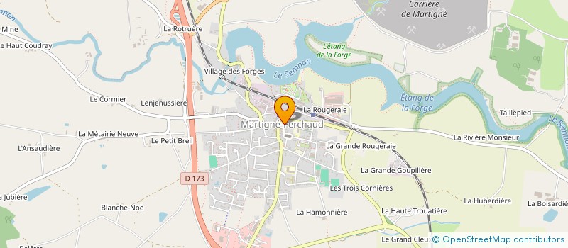 localisation de l'entreprise MADAME PATRICIA POTHIN  MARTIGNE-FERCHAUD