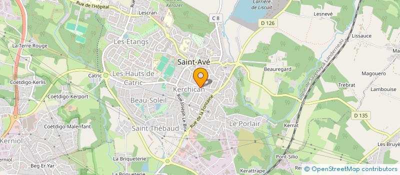 localisation de l'entreprise MADAME PATRICIA POULENC  SAINT-AVE
