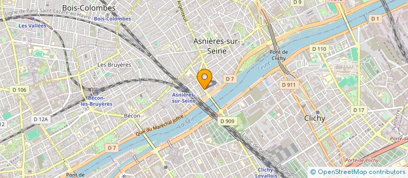 localisation de l'entreprise MADAME PATRICIA POULIQUEN  ASNIERES-SUR-SEINE