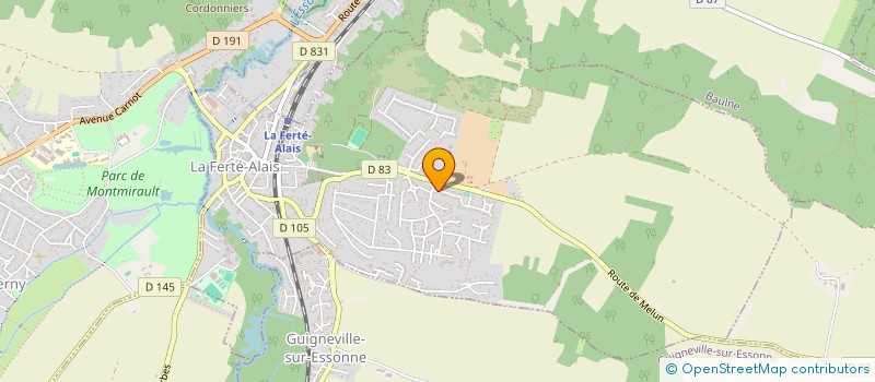 localisation de l'entreprise MADAME PATRICIA POURCEL  LA FERTE-ALAIS