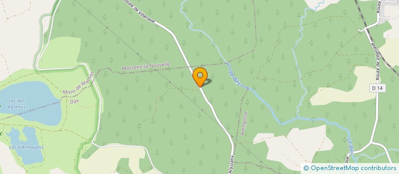 localisation de l'entreprise MADAME PATRICIA PRAT -COYE  VILLENAVE