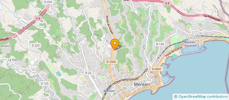localisation de l'entreprise MADAME PATRICIA PRATT à MENTON