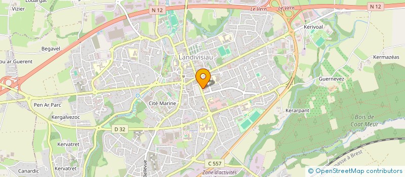 localisation de l'entreprise MADAME PATRICIA PRESTOT  LANDIVISIAU