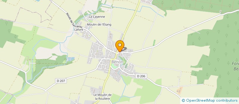 localisation de l'entreprise MADAME PATRICIA PREVOT  BENON