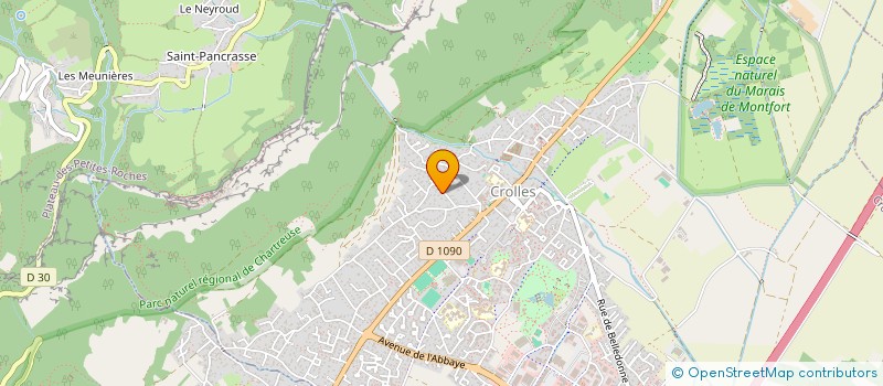 localisation de l'entreprise MADAME PATRICIA PROVOST  CROLLES