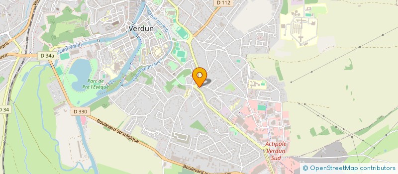 localisation de l'entreprise MADAME PATRICIA PRUD HOMME à VERDUN