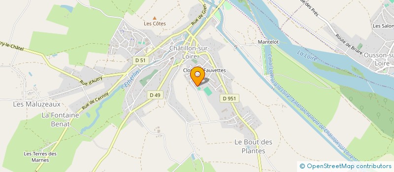 localisation de l'entreprise MADAME PATRICIA QUENARD à CHATILLON-SUR-LOIRE