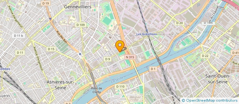 localisation de l'entreprise MADAME PATRICIA QUIRANTES à GENNEVILLIERS