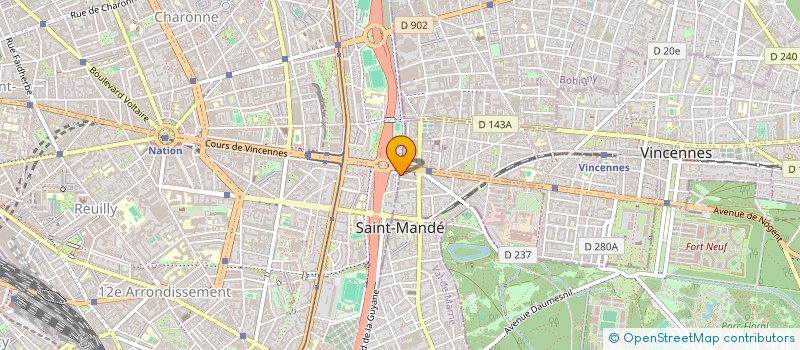 localisation de l'entreprise MADAME PATRICIA RACCONTO à SAINT-MANDE