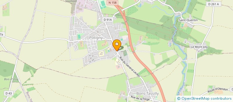 localisation de l'entreprise MADAME PATRICIA RADIGUET  POTIGNY