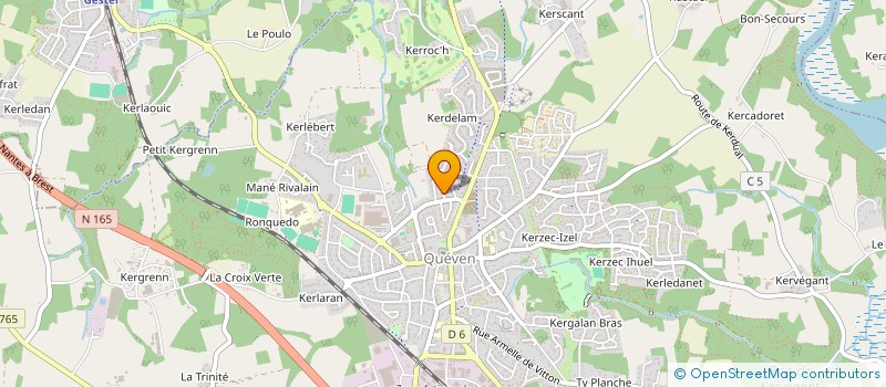 localisation de l'entreprise MADAME PATRICIA RAIMBAULT  QUEVEN