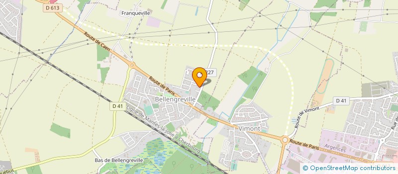 localisation de l'entreprise MADAME PATRICIA RAULIN  BELLENGREVILLE