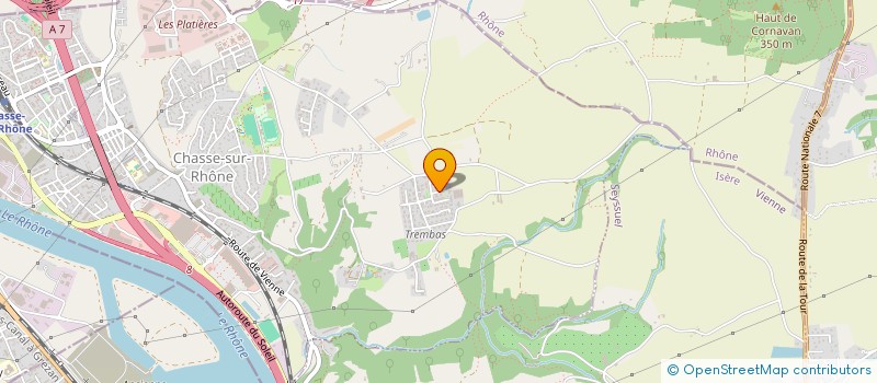 localisation de l'entreprise MADAME PATRICIA RAYMOND  CHASSE-SUR-RHONE