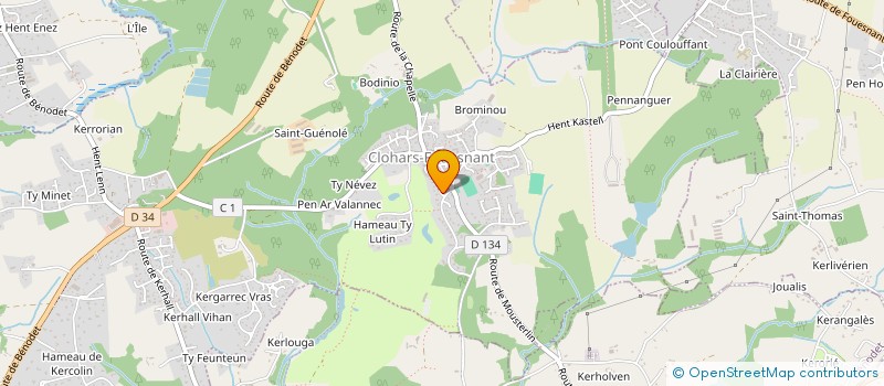 localisation de l'entreprise MADAME PATRICIA REDEAU  CLOHARS-FOUESNANT