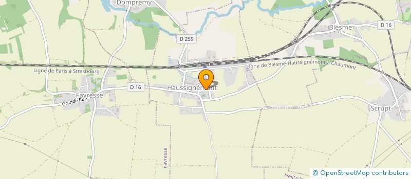 localisation de l'entreprise MADAME PATRICIA REGNAULD  HAUSSIGNEMONT