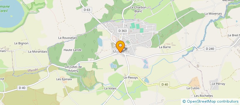 localisation de l'entreprise MADAME PATRICIA RENAULT  LE VERGER