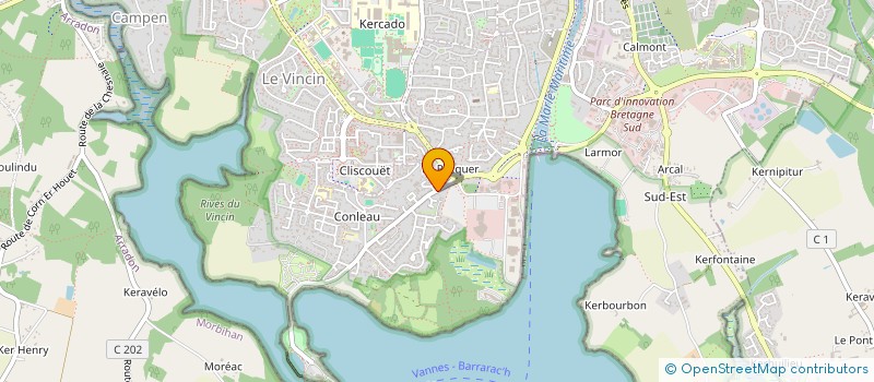 localisation de l'entreprise MADAME PATRICIA RENE à VANNES