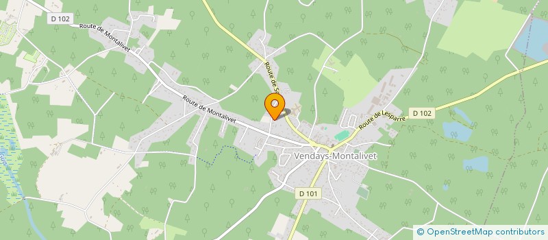 localisation de l'entreprise MADAME PATRICIA RIBET  VENDAYS-MONTALIVET