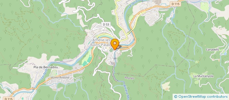 localisation de l'entreprise MADAME PATRICIA RIMBAULT  AMELIE-LES-BAINS-PALALDA