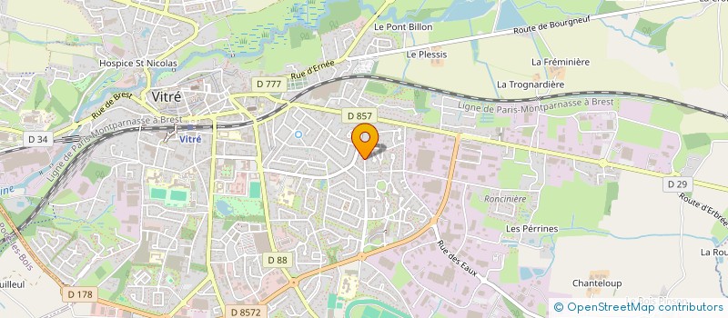 localisation de l'entreprise MADAME PATRICIA ROBERT  VITRE