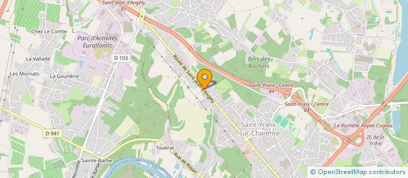 localisation de l'entreprise MADAME PATRICIA ROBERT à ANGOULEME