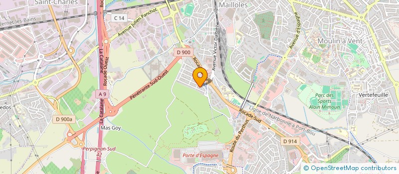 localisation de l'entreprise MADAME PATRICIA ROBERT  PERPIGNAN