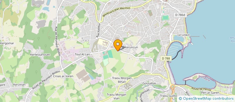 localisation de l'entreprise MADAME PATRICIA ROBILLARD  LANNION