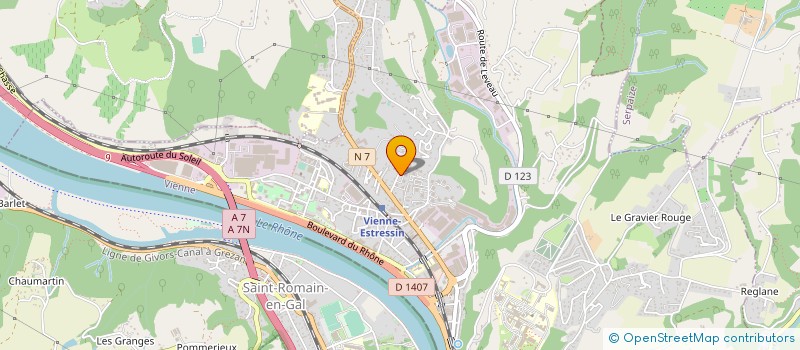 localisation de l'entreprise MADAME PATRICIA ROCHAT  VIENNE