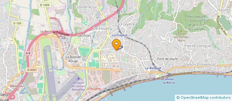 localisation de l'entreprise MADAME PATRICIA RODRIGUEZ à CANNES