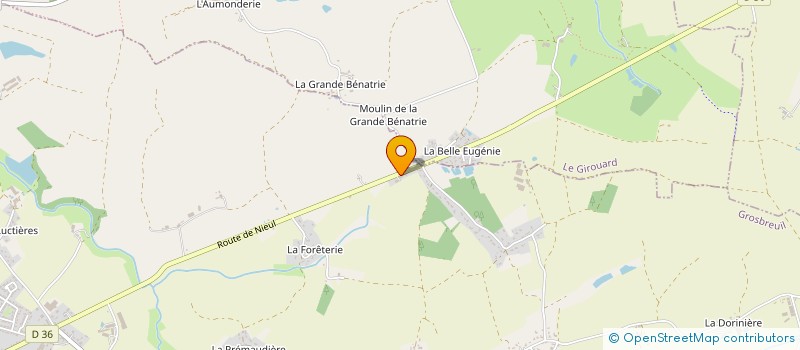 localisation de l'entreprise MADAME PATRICIA ROINE  GROSBREUIL